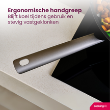 Cookinglife Wokpan ProForge ø 28 cm - geschikt voor alle warmtebronnen - keramische anti-aanbaklaag