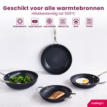 Cookinglife Koekenpan Revolt ø 28 cm - geschikt voor alle warmtebronnen - keramische anti-aanbaklaag