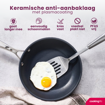 Cookinglife Koekenpan Revolt ø 28 cm - geschikt voor alle warmtebronnen - keramische anti-aanbaklaag