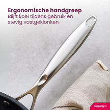 Cookinglife Koekenpan Revolt ø 28 cm - geschikt voor alle warmtebronnen - keramische anti-aanbaklaag