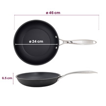 Cookinglife Koekenpan Revolt ø 24 cm - geschikt voor alle warmtebronnen - keramische anti-aanbaklaag