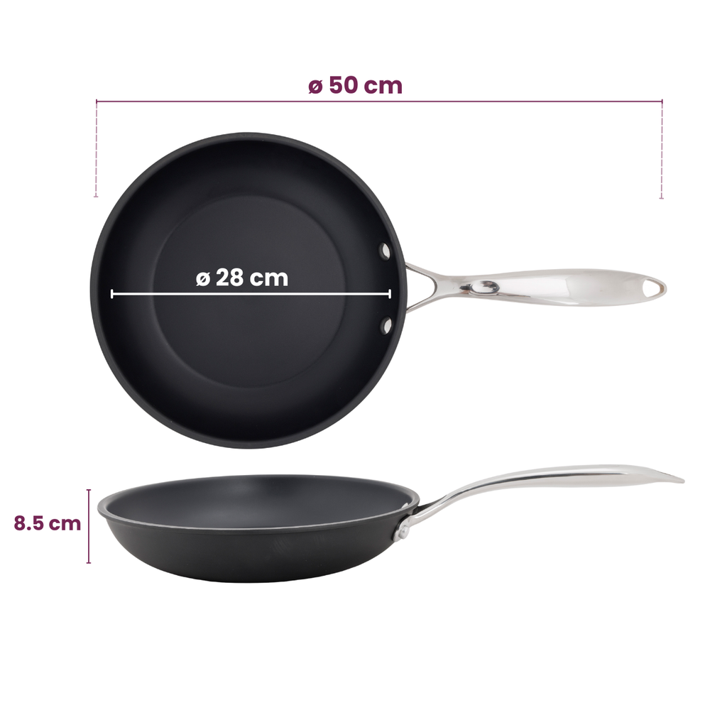 Cookinglife Koekenpan Revolt ø 28 cm - geschikt voor alle warmtebronnen - keramische anti-aanbaklaag