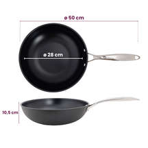 Cookinglife Wokpan Revolt ø 28 cm - geschikt voor alle warmtebronnen - keramische anti-aanbaklaag
