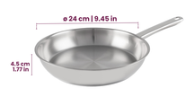 Cookinglife Koekenpannenset Superior Triply RVS 3-delig - ø 20, 24 & 28 cm - geschikt voor alle warmtebronnen - zonder anti-aanbaklaag