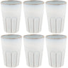 Cosy & Trendy Latte Macchiato Bekers Bistro Vintage White 450 ml - 6 stuks
