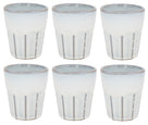 Cosy & Trendy Cappuccino Bekers Bistro Vintage White 290 ml - 6 stuks