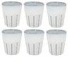 Cosy & Trendy Cappuccino Bekers Bistro Vintage White 290 ml - 6 stuks