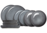 Cosy & Trendy Serviesset Kentucky Grey 12-delig / 4 personen - 4 dinerborden, 4 ontbijtborden en 4 diepe borden