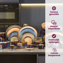 Cosy & Trendy Koffiekopjes / Senseo Kopjes - Quintana Blue - 220 ml - 4 Stuks