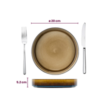 Cosy & Trendy Diepe Borden / Pastaborden - Quintana Amber ø 20 cm / H 5.2 cm - 4 Stuks