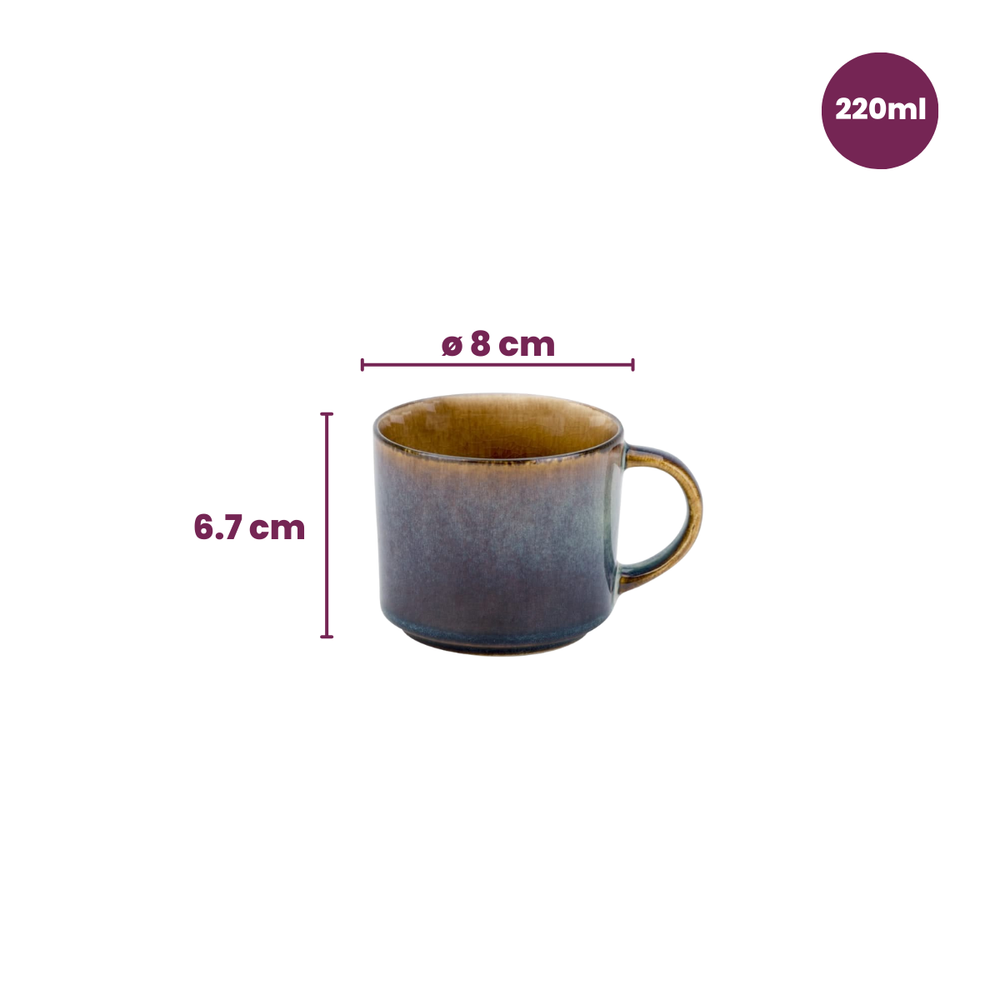 Cosy & Trendy Koffiekopjes / Senseo Kopjes - Quintana Amber - 220 ml - 4 Stuks