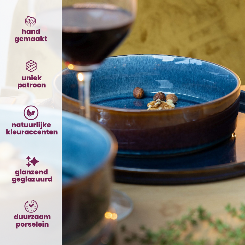Cosy & Trendy Koffiekopjes / Senseo Kopjes - Quintana Blue - 220 ml - 4 Stuks