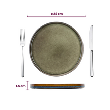 Cosy & Trendy Ontbijtborden / Dessertborden - Quintana Green ø 22 cm - 4 Stuks