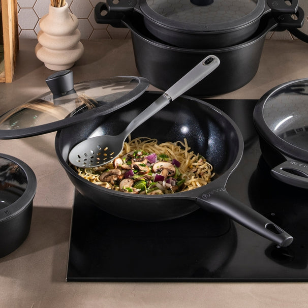 Sola Wokpan met deksel Ceramic Deluxe ø 30 cm - keramische anti-aanbaklaag