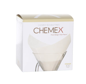 Chemex Koffiefilters / Papierfilters FS-100 Square - Voorgevouwen - 100 Stuks