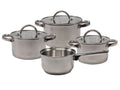 Cooking Pannenset 4-delig RVS - Kookpan ø 16, 18, 20 cm & Steelpan ø 16 cm - geschikt voor alle warmtebronnen