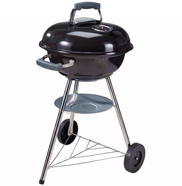 Cookinglife Kogel BBQ met wielen Fire & Flavour - Houtskool - 45 cm - Zwart