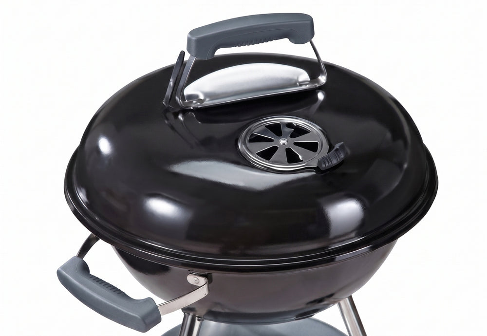 Cookinglife Kogel BBQ met wielen Fire & Flavour - Houtskool - 45 cm - Zwart