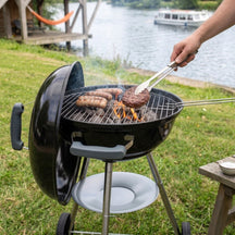 Cookinglife Kogel BBQ met wielen Fire & Flavour - Houtskool - 45 cm - Zwart