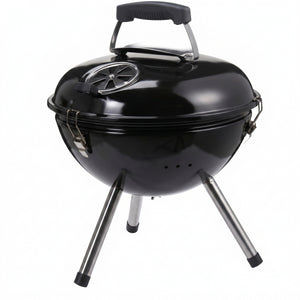 Cookinglife Kogel BBQ met poten - Tafel BBQ - Fire & Flavour - Houtskool - 39 cm - Compact - Zwart