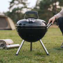 Cookinglife Kogel BBQ met poten - Tafel BBQ - Fire & Flavour - Houtskool - 39 cm - Compact - Zwart