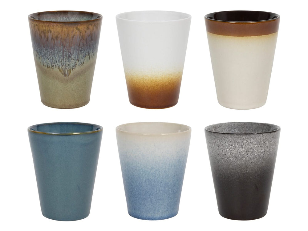 Studio Tavola Cappuccinokopjes - Koffiebekers - Storm - 310 ml - 6 stuks
