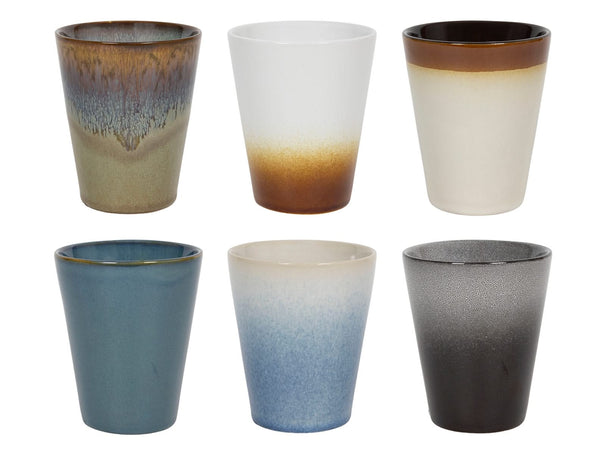 Studio Tavola Cappuccinokopjes - Koffiebekers - Storm - 310 ml - 6 stuks