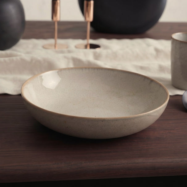 Cookinglife Diepe Borden / Pastaborden Linen Beige ø 18 cm – 6 stuks