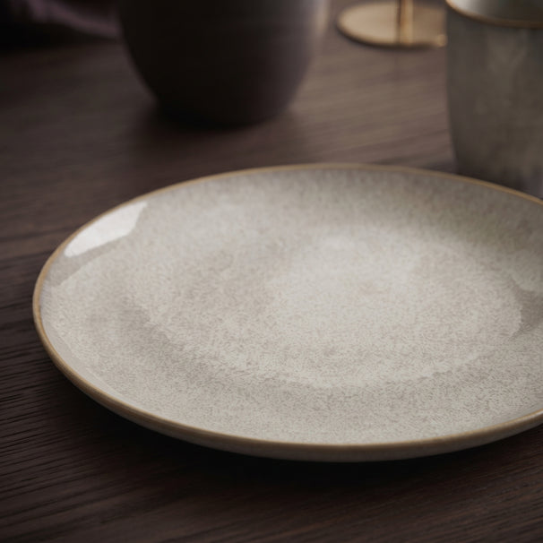 Cookinglife Dinerborden Linen Beige ø 27 cm – 6 stuks