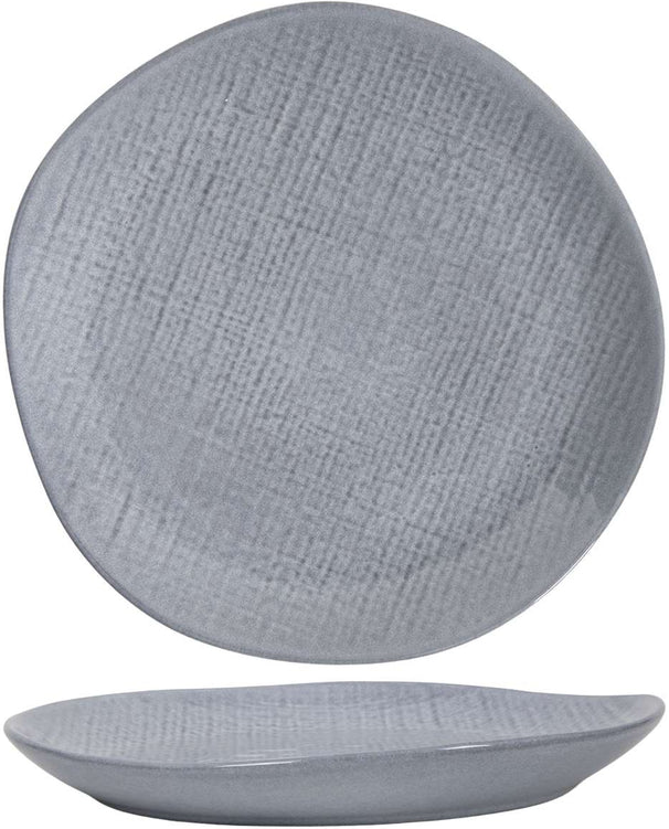 Cookinglife Dinerborden Linen Grijs ø 27 cm – 6 stuks