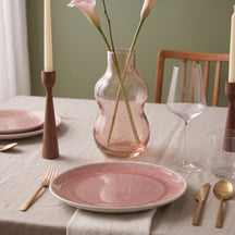 Cookinglife Dinerborden Nola Roze ø 27 cm – 6 stuks