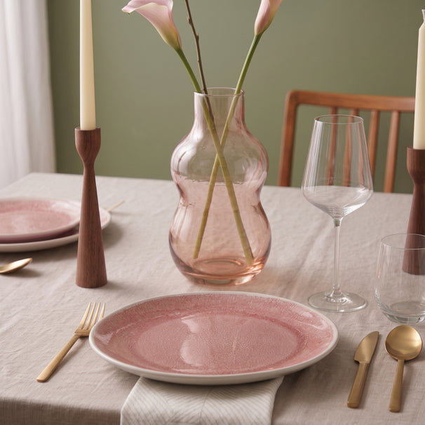 Cookinglife Dinerborden Nola Roze ø 27 cm – 6 stuks