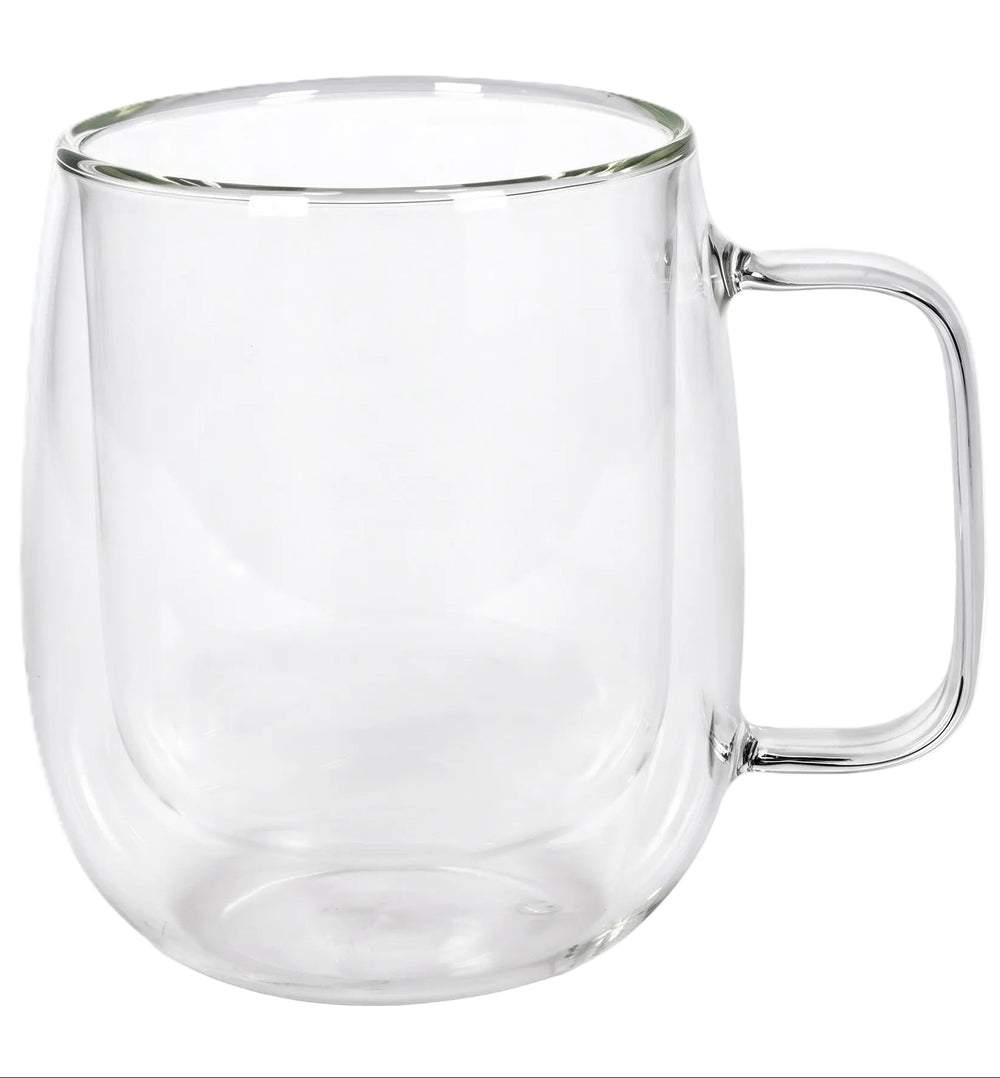 Cookinglife Dubbelwandige Latte macchiato- / theeglazen met oor - 400 ml - 2 Stuks