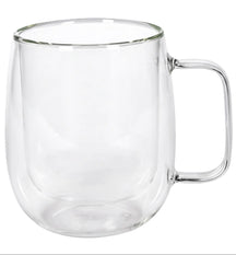 Cookinglife Dubbelwandige Latte macchiato- / theeglazen met oor - 400 ml - 2 Stuks
