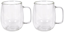 Cookinglife Dubbelwandige Latte macchiato- / theeglazen met oor - 400 ml - 2 Stuks