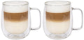 Cookinglife Dubbelwandige Latte macchiato- / theeglazen met oor - 400 ml - 2 Stuks