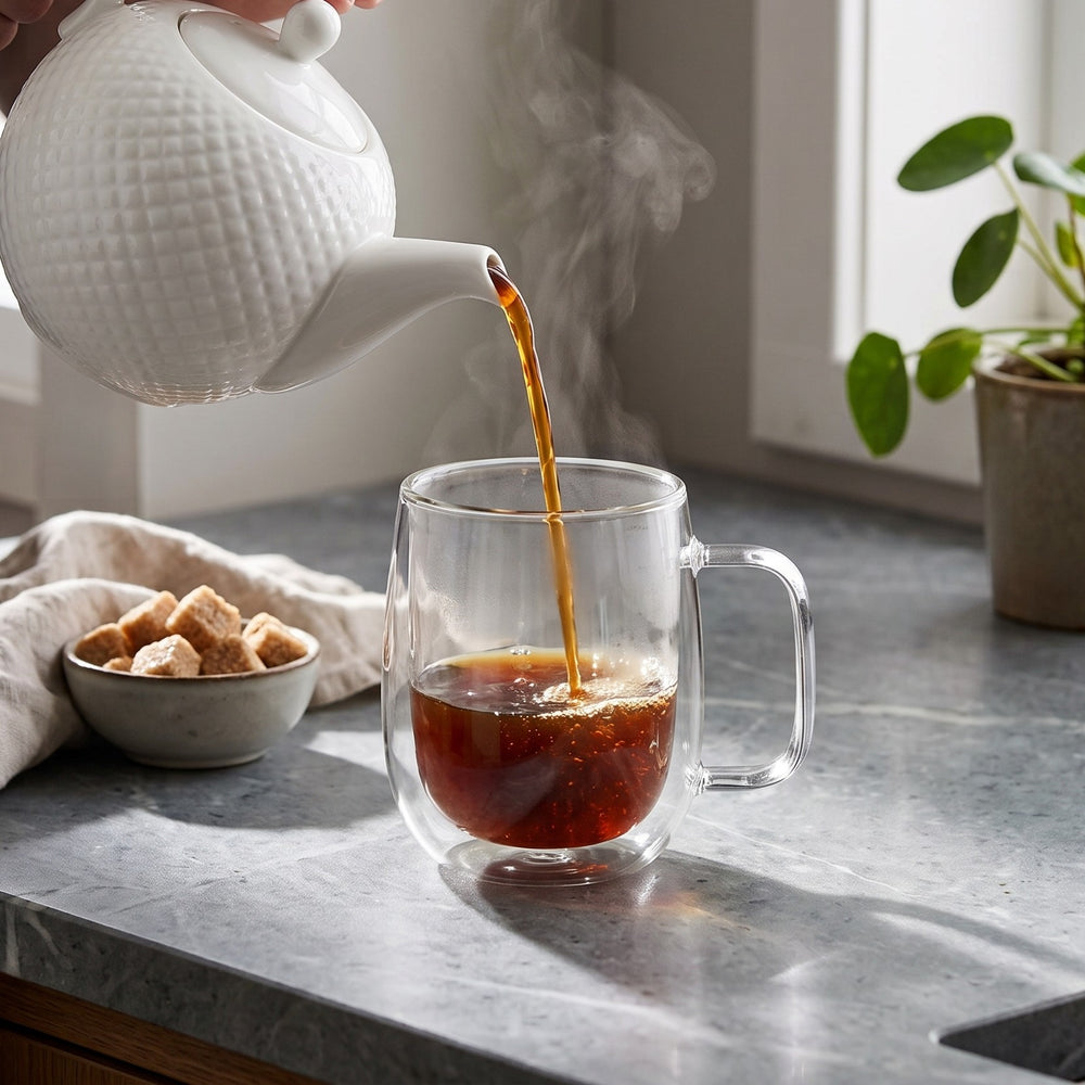 Cookinglife Dubbelwandige Latte macchiato- / theeglazen met oor - 400 ml - 2 Stuks