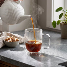 Cookinglife Dubbelwandige Latte macchiato- / theeglazen met oor - 400 ml - 2 Stuks