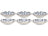Cookinglife Diepe Borden / Pastaborden Fleuris ø 20 cm - 6 stuks