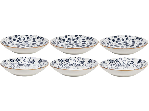 Cookinglife Diepe Borden / Pastaborden Fleuris ø 20 cm - 6 stuks