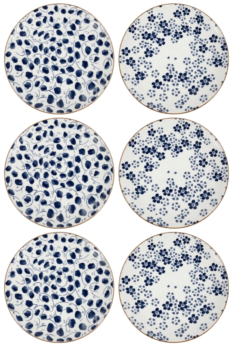 Cookinglife Dinerborden Fleuris ø 27 cm - 6 stuks