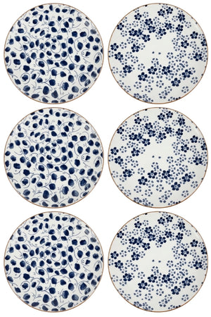 Cookinglife Dinerborden Fleuris ø 27 cm - 6 stuks