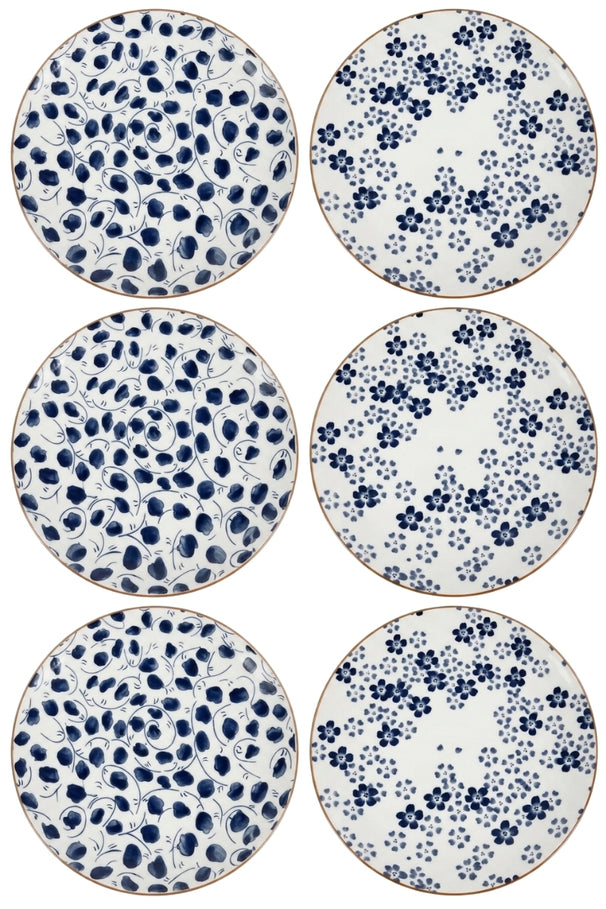 Cookinglife Dinerborden Fleuris ø 27 cm - 6 stuks