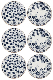 Cookinglife Ontbijtborden / Desserborden Fleuris ø 19 cm - 6 stuks
