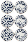 Cookinglife Ontbijtborden / Desserborden Fleuris ø 19 cm - 6 stuks