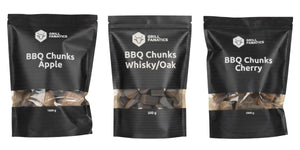 Cookinglife Grill Rookhout Startset - BBQ Smaakmix - Appel, Whiskey Eik & Kers Chunks