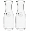 Cookinglife Karaf / Waterkaraf / Schenkkan - 1 Liter - 2 Stuks