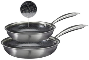 Cookinglife Koekenpannenset HexaCook - Hybride Pan 2-Delig ø 24 & 28 cm - NON STICK - geschikt voor alle warmtebronnen - keramische anti-aanbaklaag