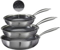 Cookinglife Pannenset HexaCook - Hybride Pan 3-delig - Koekenpan ø 24 & 28 cm + Wokpan ø 28 cm - NON STICK - geschikt voor alle warmtebronnen - keramische anti-aanbaklaag