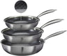 Cookinglife Pannenset HexaCook - Hybride Pan 3-delig - Koekenpan ø 24 & 28 cm + Wokpan ø 28 cm - NON STICK - geschikt voor alle warmtebronnen - keramische anti-aanbaklaag